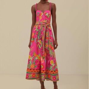 FARM Rio Delicate Fruit Garden Maxi Dress